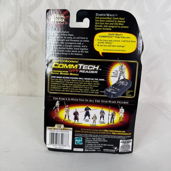 5 for $25| Star Wars Episode I Darth Maul CommTech Chip Hasbro Action Figure - Picture 4 of 6